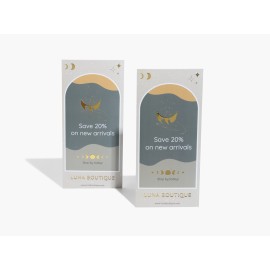 Embossed Foil Rack Cards