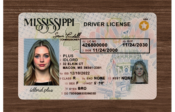 Mississippi Fake Dirvers Licence