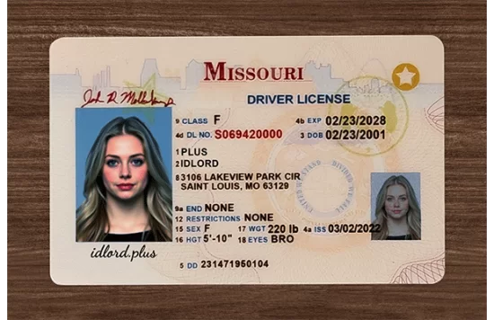 Missouri Fake Dirvers Licence Missouri Fake id front side