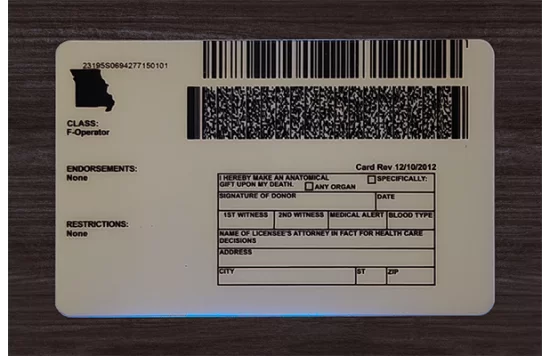Missouri Fake Dirvers Licence Missouri Fake id front side