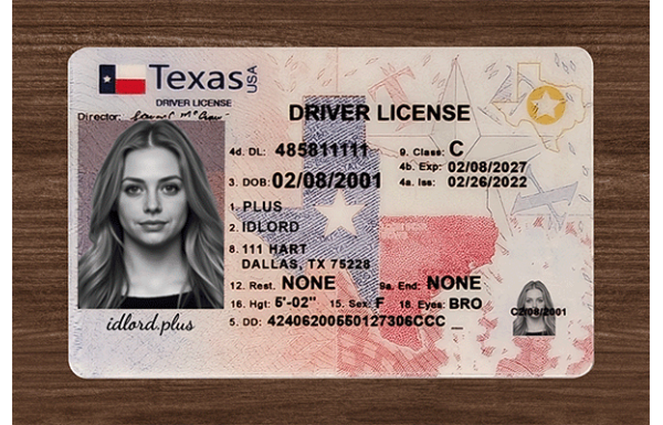 Texas Fake Dirvers Licence