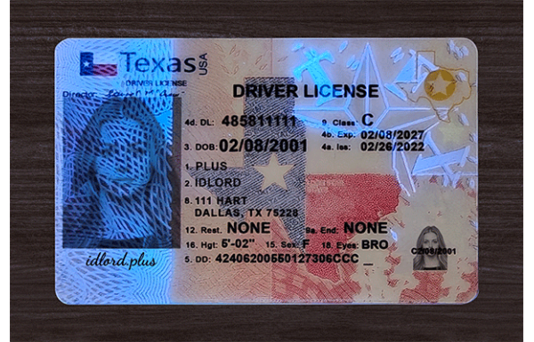Texas Fake Dirvers Licence